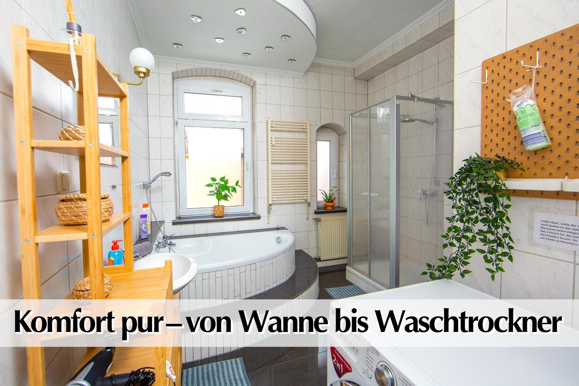 80M2 3R Wohnung Mit Privatem Parkplatz, Kingsize Betten, Smart-Tv, Etc Erfurt Exterior foto
